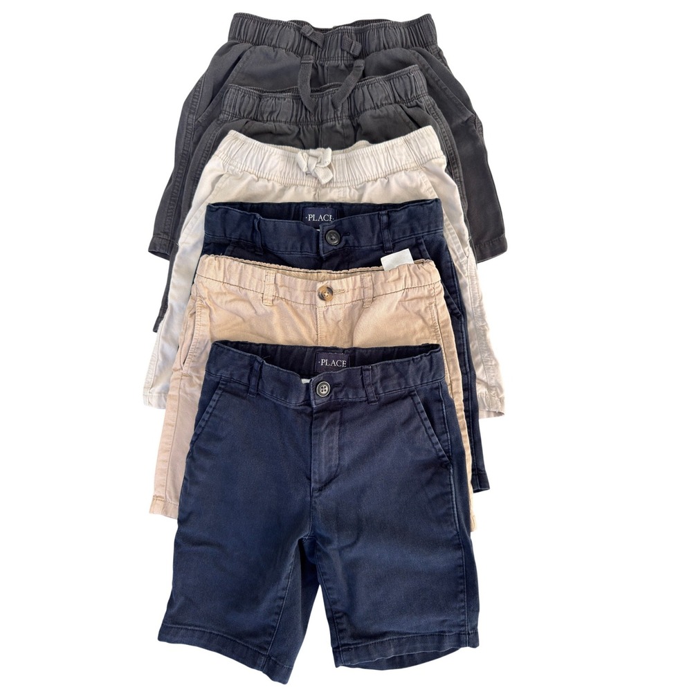 Boys Shorts Bundle Size 6 6/7 The Childrens Place HM Cat Jack Garanimals 6pc